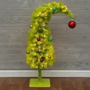 Hobby Lobby 3’ Led Bright Green Whimsical Tree 2024 The Grinch BRAND NEW IN BOX