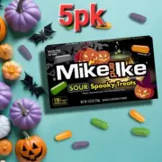 5 pk Mike and Ike Sour Spooky Chewy Candy Halloween Candy BB July