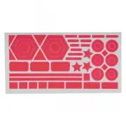 Sunlite Reflective Stick On Shapes Pink