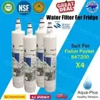 4 X Fisher Paykel 847200 Premium Compatible Ice & Water Fridge Filter - 847200