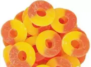 PEACH RINGS Gummi Gummy - Chewy Gummy Candy- BULK CANDY- ONE POUND