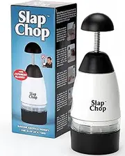 Slap Chop Original Slicer Chopper with Japanese Stainless Steel Blades & Butterfly Opening for Easy Cleaning - Vegetable Chopper Gadget - Mini Chopper for Salads - Kitchen Accessory