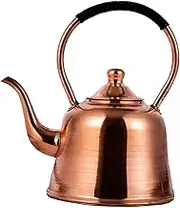 STARTIST Copper Teapot Tea Kettle Anti Scalding Handle Top Handle Copper 2L Copper Kettle Coffee Pot for Stovetop Induction/Gas Stoves
