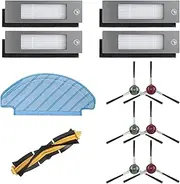 Accessories Compatible with Ecovacs Deebot N8, T8, T8+, T8 AIVI, T8 MAX, N8, N8+, N8 Pro, N8 Pro+, T9, T9+ ozmo 950 920, Vacuum Cleaner Replacement Parts 1 Main Brush, 1 Wipes, 4 Filters, 6 Side