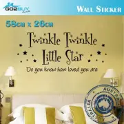 Wall Stickers Removable twinkle little star Living Room Bedroom Decal Mural