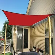 Ifenceview Red 24'x24'-24'x48' Rectangle Sun Shade Sail Patio Top Canopy Awning