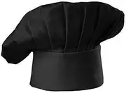 [AIMALL] Professional Unisex Chef Hat - Adjustable, Comfortable, Durable Black and Red Polyester Cap for Kitchen, Restaurant, BBQ, and Crafting