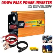 Convenient 500W DC 12V AC 230V Voltage Converter Inverter Dual USB Ports