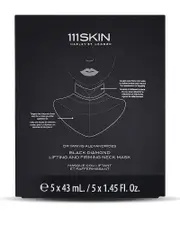 111SKIN Black Diamond Lifting & Firming Neck Mask, Pack of 5