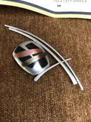 Modernist Judith Neugebauer Sterling Silver, Copper & Bronze Pin Brooch Artsy