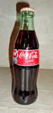 1999 COCA - COLA RACING FAMILY #88 DALE JARRETT 8 OZ GLASS COCA COLA BOTTLE **