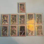 1987-88 Fleer Basketball Complete Sticker Set #1-11 NM/MT - Michael Jordan!