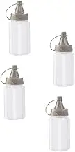 VICASKY 4Pcs Sauce Squeezing Bottles Ketchup Dispenser for Home Bbq and Baking for Sauces Dressings and Condiments