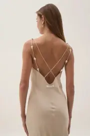 BNWT Aje Agate Crossback Midi Dress Size AU4 US 0 RRP$279