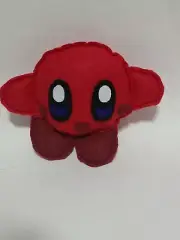 Red Kirby Inspired Plush Chibi Kawaii Cute Fanart