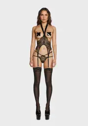 [Roma] Femme Fatale 2 Piece Suspender Set