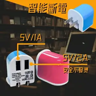 強強滾優選~【ENERGIEMAX】台灣製 USB充電器 2.1A雙孔旅充充電器
