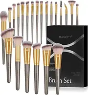 Makeup Brushes 22 Pcs Make up Brushes Premium Synthetic Makeup brushes Set Professional Face Powder Blush Pointed Eyeshadow Blending Brush Kit(Champagne)