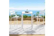 Gardeon Outdoor Bar Set Stools 3-Piece Dining Chairs Table Patio Aluminium Bistro Set
