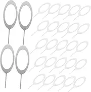 Angoily Sim Card Pin Ejector Tool 100pcs Anti-Lost Stainless Steel Sim Tray Removal Tool Versatile