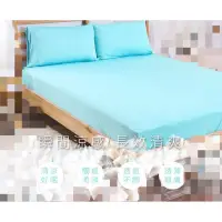 在飛比找蝦皮購物優惠-全新 三井武田 水晶冰涼床包枕套組/類蒂芬妮綠/涼感床包枕套