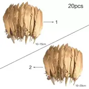 Feathers for 20 Pcs Goose Gold Feathers for DIY Dream Catchers Craft Wed