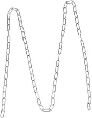 [COHEALI] Stainless Steel Cross Chain Long o Word Chain Jewelry Chain Keychain Necklace Padlocks Extender Jewelry Wire Bead Chain Hooks Link Silver