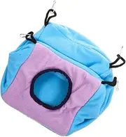 FIXOSHEE Cozy Double Small Animal Hammock Comfortable Hanging Bed for Guinea Pig Hamster Ferret and More for Play and Rest Cage Present for
