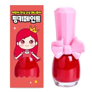 【韓國Pink Princess】兒童可撕安全無毒指甲油3入(薰衣草/紅蘋果/亮片銀)