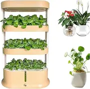48 Pods Hydroponics Growing TowerGarden Hydroponic Growing System Kit with LED Grow Light & Automatic Watering,Automatic Herb Garden Indoor Gardening System,for Vegetable Fruit Herb(Green)