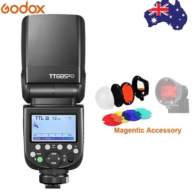 Godox TT685IIO 2.4G TTL HSS Camera Flash Speedlite + Magentic Color Fliters Kit