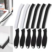 Necomi Crevice Cleaning Brush,6 Pcs Bold Handle Multifunctional Cleaning Brush,Hand-Held Groove Gap Cleaning Tools,Cleaning Tools for Household Use,Kitchen, Bathroom, Window, Vehicle, Faucets, Grout