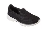 Womens Skechers Go Walk 6 - Big Splash Black/White Walking Shoes