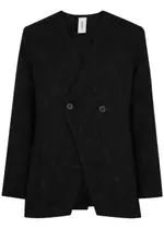 Foemina Drew Floral-jacquard Cotton-blend Jacket - Black - 12 (UK12 / M) 12 (UK12 / M)