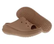 Crocs Classic Crush Slide Unisex Shoes Size 7, Color: Brown