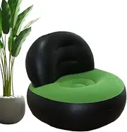Outdoor Inflatable Couch,Beach Deck Chair with Air Pump | Air Sofa Couch Camping Furniture, Folding Lazy Sofa for Living Room Bedroom Reading Room