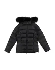 RRP€175 REFRIGIWEAR Kids Quilted Jacket Size 8Y M Partly Down Detachable Hood