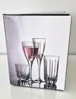 ROYAL DOULTON New OPENED BOX Crystal Wine Glasses Set of 6 Made in Italy