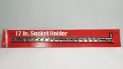 PROTO 2571 - 1/4 In. Drive - 17 In. Steel Socket Rail with 16 Clips, Made in USA