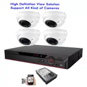 4CH All-in-1 6MP DVR 4-in-1 AHD 2.6MP OSD Menu Dome 36IR Security Camera 1TB