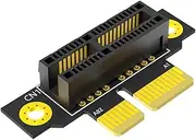 Byttlerom PCI-E 1X 3.0 90 Degree Reverse Male to Female Riser Card for 1U Server (Installation Direction Towards CPU)
