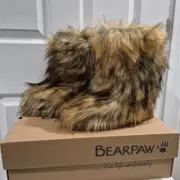 Bearpaw Sasha Fuzzy Boots Brown Hickory II
