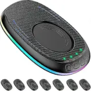 Mouse Mover Jiggler Undetectable Ultrathin Mouse Mechanical Movement Pad with Timer Awakening Computer Lock Screen Prevention Black