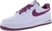 [Nike] Men's Air Force 1 '07 White/Light Bordeaux-White (DH7561 101) - 10.5