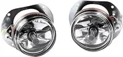 1Pair left and right Fog Lights Driving Lamps Compatible for Mercedes-Benz W204 W251 W164 C-Class CL550 2004-2011 OEM：2048202256 2048202156