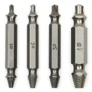 ACENIX® New 4 Pcs Screw Speed Out Extractor Drill Bits Guide Set Screw Removal