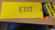 Hanson Exit Sign Stencil - Durable & Reusable Plastic 2" Stencils - Brand New!