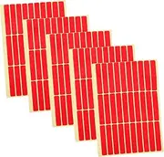 BIUDECO 5 Sheets Transparent Double-Sided Tape Nail Art Tips Holder Double-Sided Nail Tape Display Shelf Nail Display Board Tapes Stickers No Substrate Acrylic Red No Trace