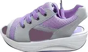 [JWSVBF] Womens Platform Sneakers Sandals, Strappy Thick Sole Breathable Casual Wedges, Open Toe Comfortable Walking Women Sandals Fashion Summer, Non-Slip Fitness Running Sports Shoes