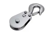 PULL-PRO SWIVEL HOOK BLOCK, 3/4" R, 3.8", BB, 316 SS